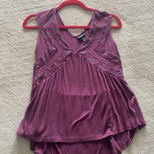 Rue 21 small burgundy/purple tank top
